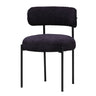 Oscar Boucle Dining Chair - Black at online8 furniture store Auckland