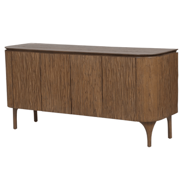 Oslo 4 Door Sideboard - Brown at online8 furniture store Auckland