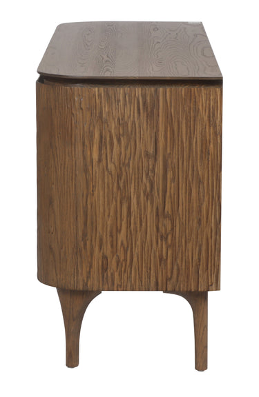 Oslo 4 Door Sideboard - Brown at online8 furniture store Auckland