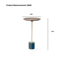 Oslo Accent Table - sleek ash top at online8 furniture store Auckland