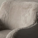 Otis Accent Fur Chair - Coyote at online8 furniture store Auckland