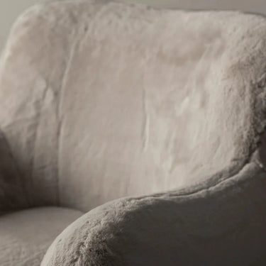 Otis Accent Fur Chair - Coyote at online8 furniture store Auckland