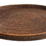 Oval Closed Large Rattan Tray 70cm at online8 furniture store Auckland