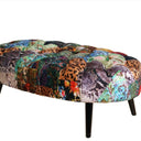 Oval Patchwork Ottoman at online8 furniture store Auckland