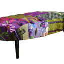 Oval Patchwork Ottoman at online8 furniture store Auckland
