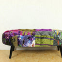 Oval Patchwork Ottoman at online8 furniture store Auckland