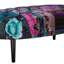 Oval Patchwork Ottoman at online8 furniture store Auckland
