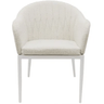 Ovolo Outdoor Dining Chair - Linen Taupe at online8 furniture store Auckland