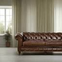 Oxford Chesterfield Aged Leather 3 Seater Sofa - Vintage Cigar at online8 furniture store Auckland