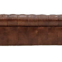 Oxford Chesterfield Aged Leather 3 Seater Sofa - Vintage Cigar at online8 furniture store Auckland