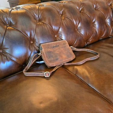 Oxford Chesterfield Aged Leather 3 Seater Sofa - Vintage Cigar at online8 furniture store Auckland