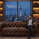 Oxford Chesterfield Aged Leather 3 Seater Sofa - Vintage Cigar at online8 furniture store Auckland