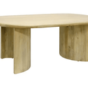 Paden Curved Dining Table – Natural - 1800mm at online8 furniture store Auckland