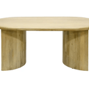 Paden Curved Dining Table – Natural - 1800mm at online8 furniture store Auckland