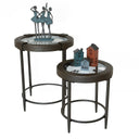 Palermo Metal Side Tables S/2 at online8 furniture store Auckland