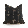 Palm Tree Cushion Cover - Black/Natural at online8 furniture store Auckland
