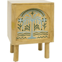 Palms 1 Door Bedside Table - Natural at online8 furniture store Auckland