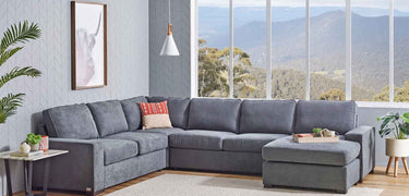 Palo 6 Seater Modular Lounge Suite with Sofabed at online8 furniture store Auckland