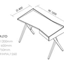 Palo Alto computer desk at online8 furniture store Auckland