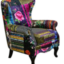 Paltrona Patchwork Wingback Armchair at online8 furniture store Auckland