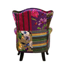Paltrona Patchwork Wingback Armchair at online8 furniture store Auckland