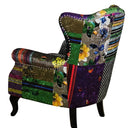 Paltrona Patchwork Wingback Armchair at online8 furniture store Auckland