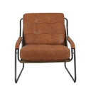 Pandora Leather Armchair - Columbia Brown at online8 furniture store Auckland