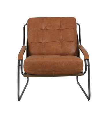 Pandora Leather Armchair - Columbia Brown at online8 furniture store Auckland
