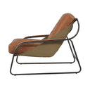 Pandora Leather Armchair - Columbia Brown at online8 furniture store Auckland