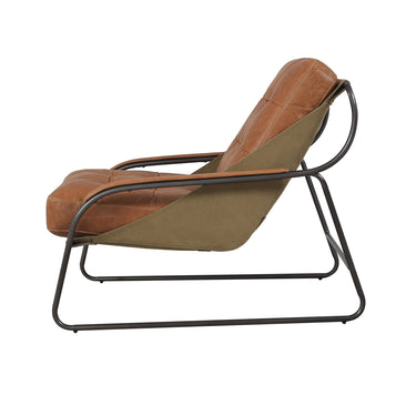 Pandora Leather Armchair - Columbia Brown at online8 furniture store Auckland