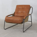 Pandora Leather Armchair - Columbia Brown at online8 furniture store Auckland