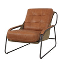 Pandora Leather Armchair - Columbia Brown at online8 furniture store Auckland