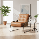 Pandora Leather Armchair - Columbia Brown at Online8 Furniture Auckland NZ