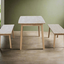 Paris Dining Table with Two Benches at online8 furniture store Auckland