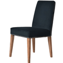 Pascal Dining Chair - Navy Blue Velvet at online8 furniture store Auckland