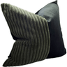 Patchwork Cushion Cover - Black / Green at online8 furniture store Auckland