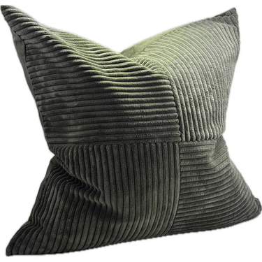 Patchwork Cushion Cover - Green at online8 furniture store Auckland