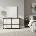 Patrick 6 Drawer Dresser with Mirror at Online8 Furniture Auckland NZ