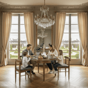 Pauley Dining Suite 4 Seater - Brown at online8 furniture store Auckland