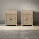 Peasant Old Elm Bedside Table at online8 furniture store Auckland