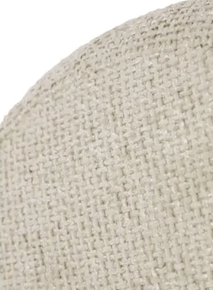 Pebble Round Foot Stool | Ottoman - Beige at online8 furniture store Auckland