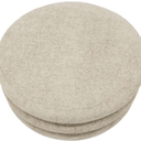 Pebble Round Ottoman with Storage- Beige at online8 furniture store Auckland
