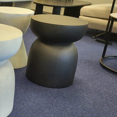 Pedestal Side Table - Black at Online8 Furniture Auckland NZ