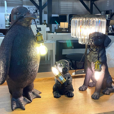 Penguin Table Lamp 58cm at online8 furniture store Auckland