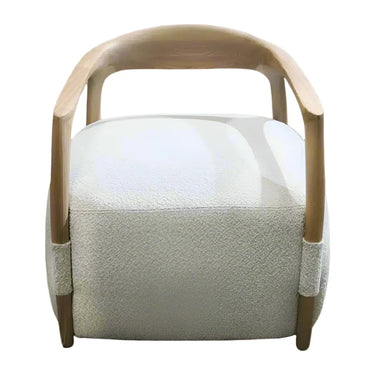 Perfetto Boucle Occasional Chair - Natural at online8 furniture store Auckland