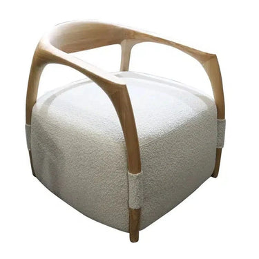 Perfetto Boucle Occasional Chair - Natural at online8 furniture store Auckland
