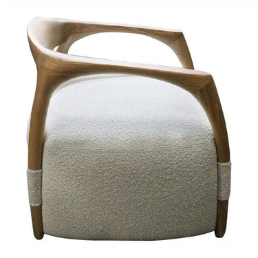 Perfetto Boucle Occasional Chair - Natural at online8 furniture store Auckland