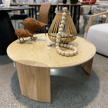 Perfetto Round Coffee Table - Natural at online8 furniture store Auckland