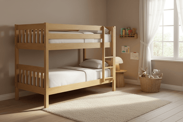 Peri Bunk Bed - Light Oak | NZ Made at online8 furniture store Auckland