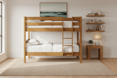 Peri Bunk Bed - Light Rimu | NZ Made at online8 furniture store Auckland